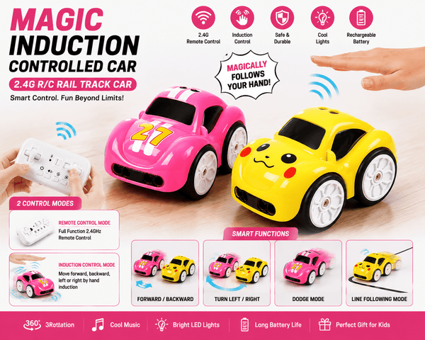 2.4G Electric Mini Remote & Induction Controlled Car 1 Piece - Nobita Toys